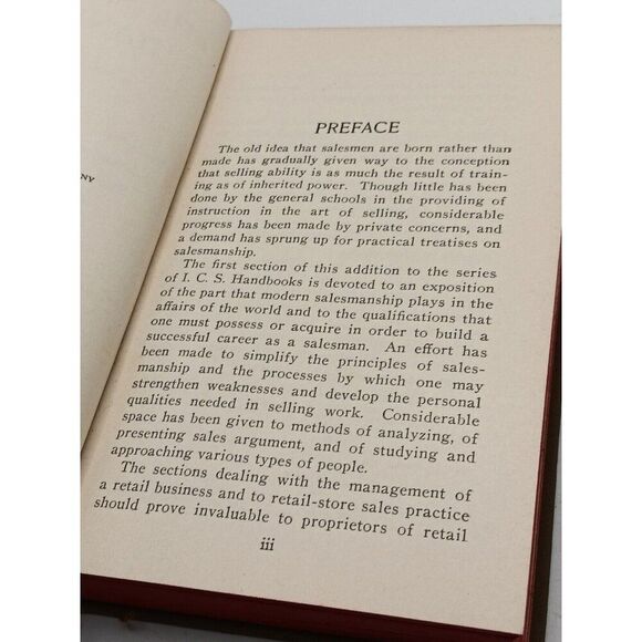 Antique I.C.S. Salesman's Handbook Science And The Art Of Selling 1912 1st Ed. 2 - Picture 7 of 10